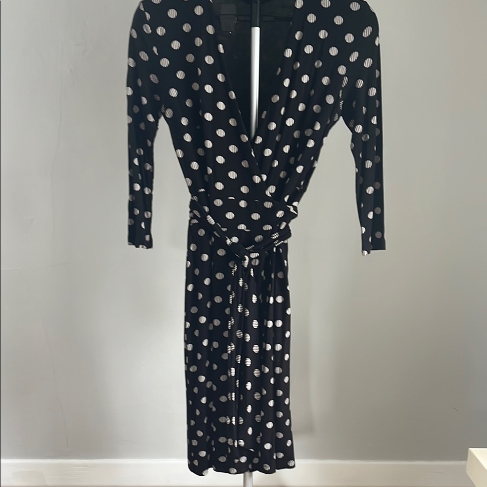 Polka Dot Wrap Dress